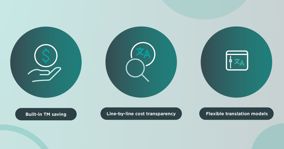 Screenshot of benefits of using Sun IP for translations